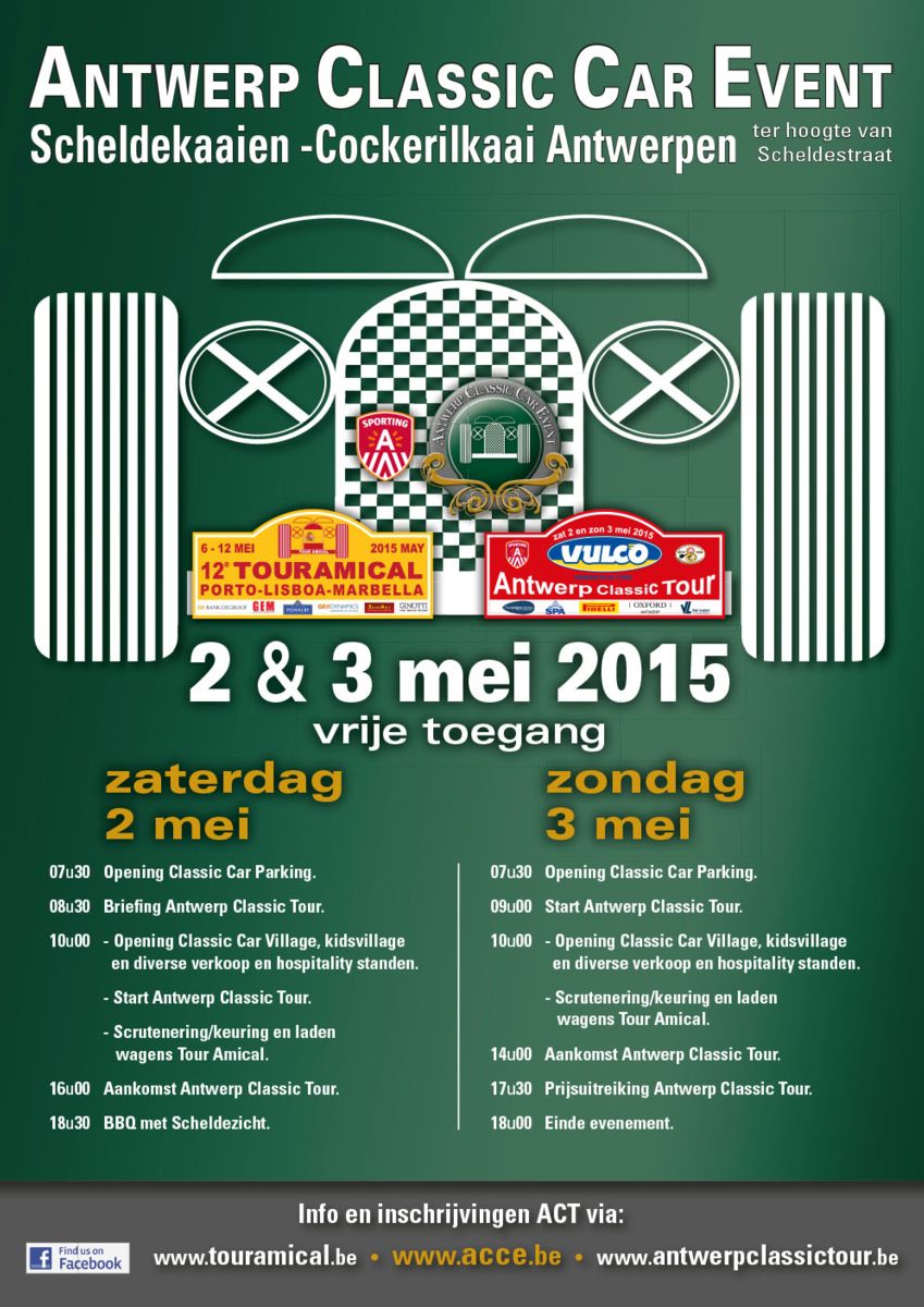 Antwerp Classic Car Event 2-3 mei 2015