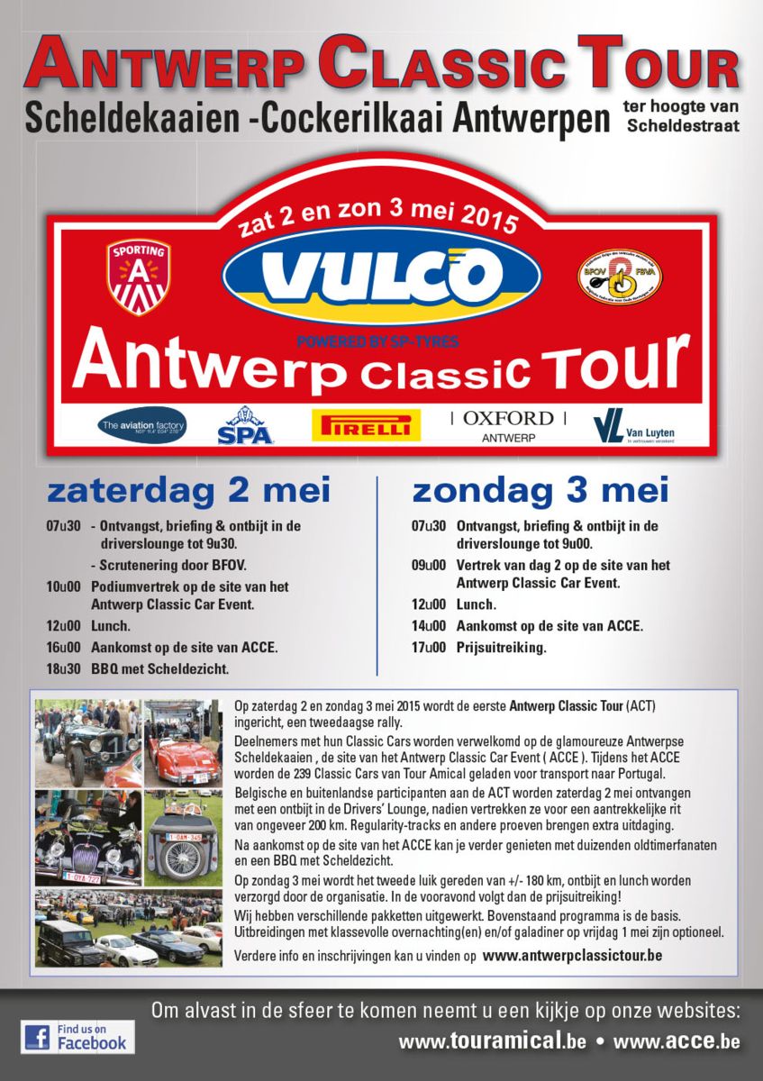 Antwerp Classic Tour 2-3 mei 2015